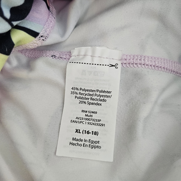 Sz XL (16-18) Avia floral crop leggings - Like new, EUC - Picture 9 of 9